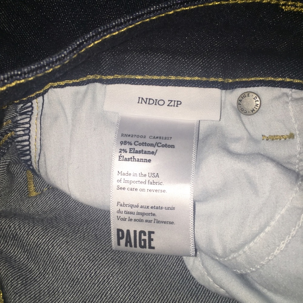 Paige Indio Zip Jeans View 4